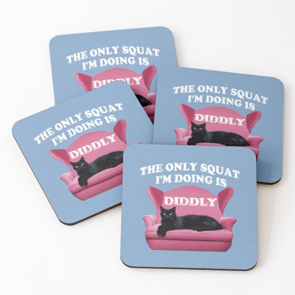 Item preview, The Only Squat I'm Doing Is Diddly Squat. Cat. designed and sold by EunsooLee.