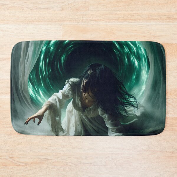 Item preview, The Wailing Descent – Banshee Emerging from a green portal designed and sold by GothicRubette.