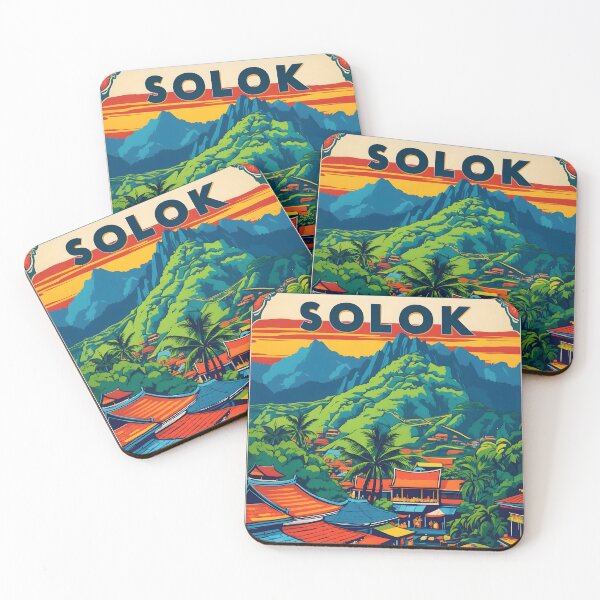 Item preview, Solok Indonesia Vintage Travel Tourism designed and sold by TravelersGems.