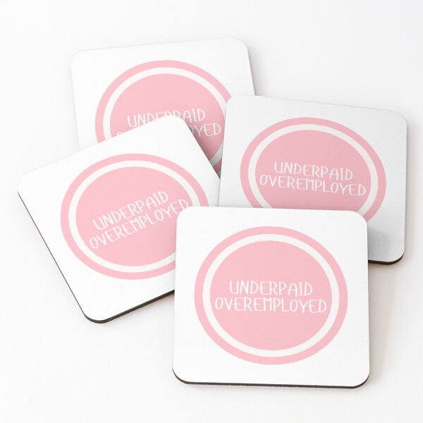 Item preview, Underpaid Overemployed  designed and sold by CharmStudio.