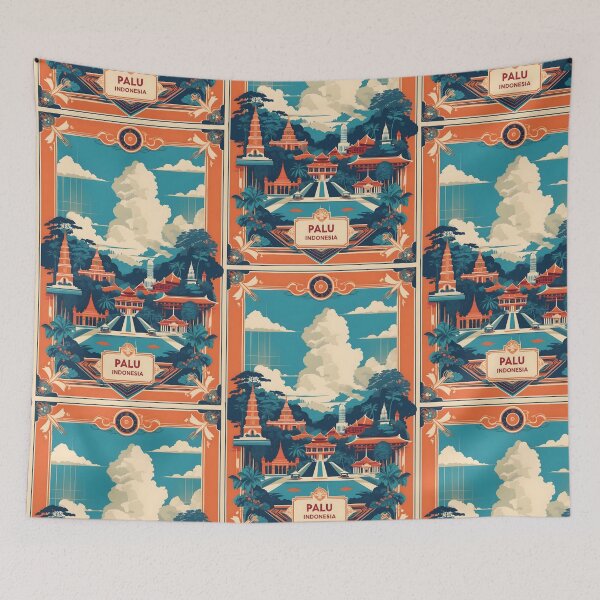 Item preview, Palu Indonesia Vintage Viajes Turismo designed and sold by TravelersGems.
