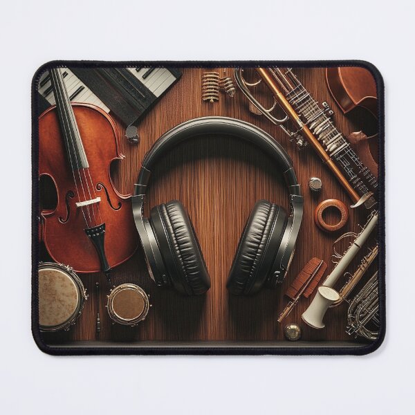 Item preview, Musical instrument collage print designed and sold by dcrc.