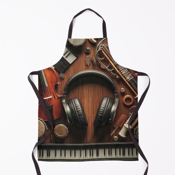 Item preview, Musical instrument collage print designed and sold by dcrc.