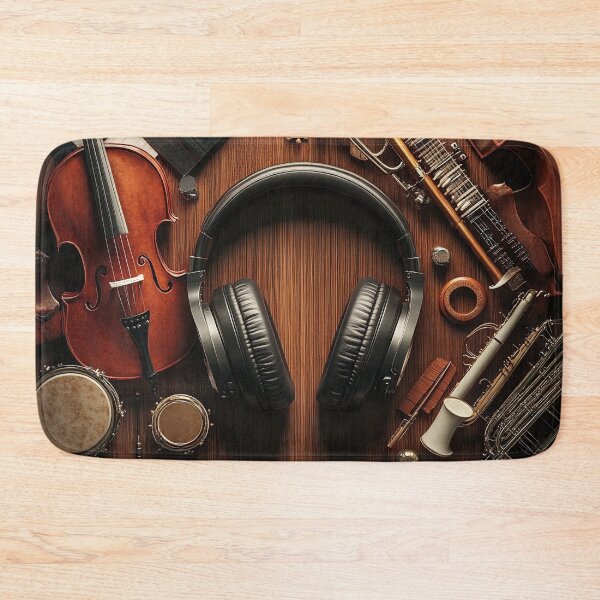 Item preview, Musical instrument collage print designed and sold by dcrc.