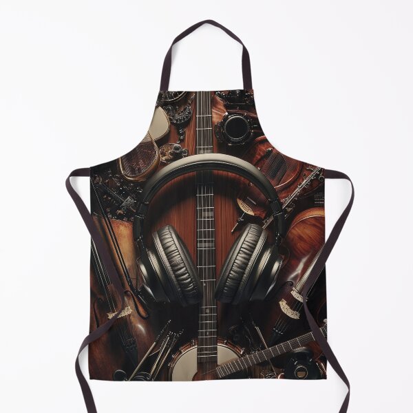 Item preview, Musical instrument collage print designed and sold by dcrc.