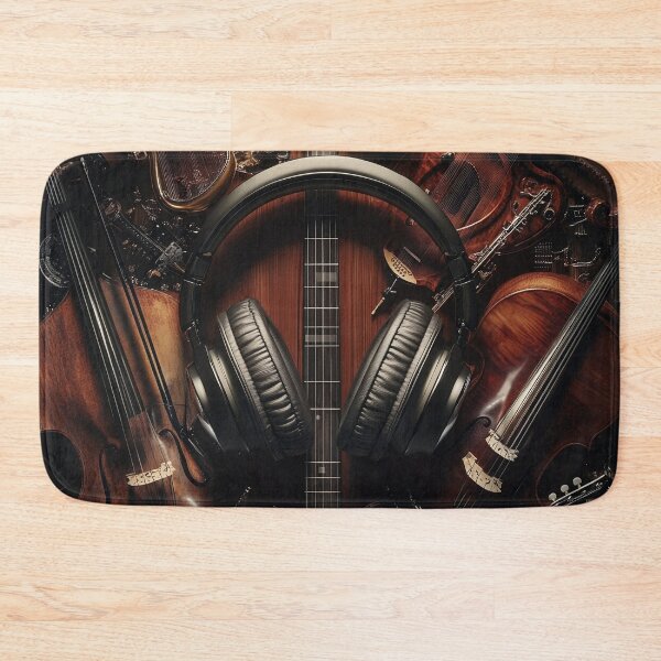 Item preview, Musical instrument collage print designed and sold by dcrc.