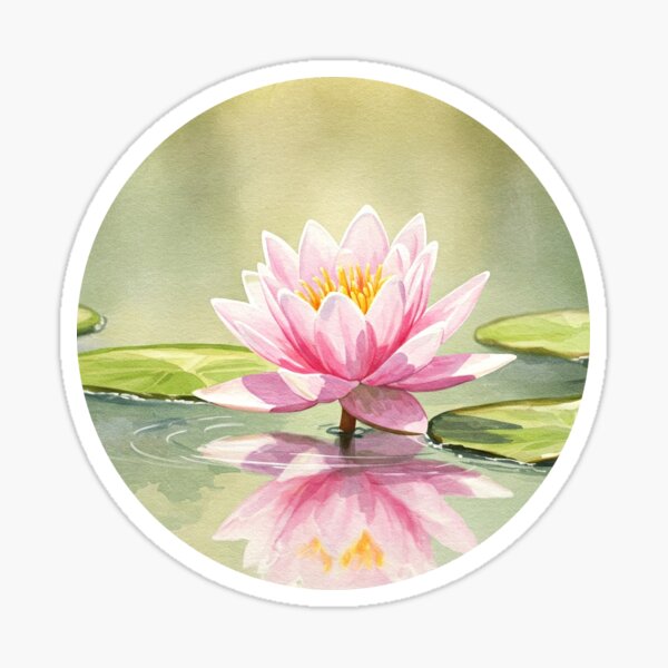 Item preview, Watercolor Lotus Flower designed and sold by Screen Sage.