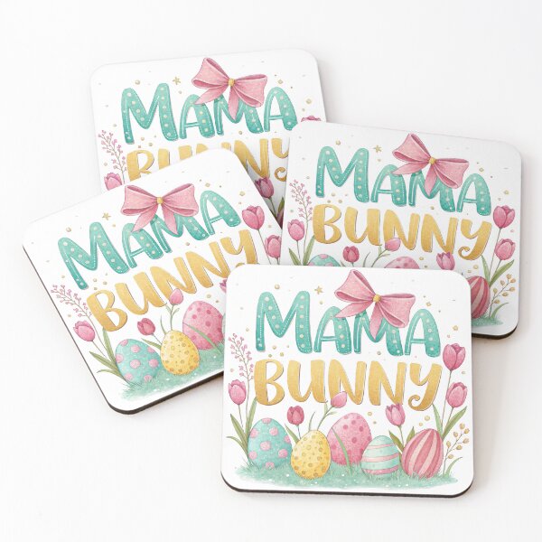 Item preview, mama bunny colorful easter eggs designed and sold by GogoGrove.