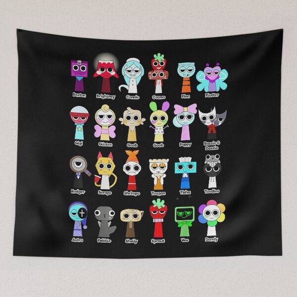 Item preview, All Sprunki Phase 2 Horror Evil Scary Sprunki Boys Girls  designed and sold by TreArtiveMinde.