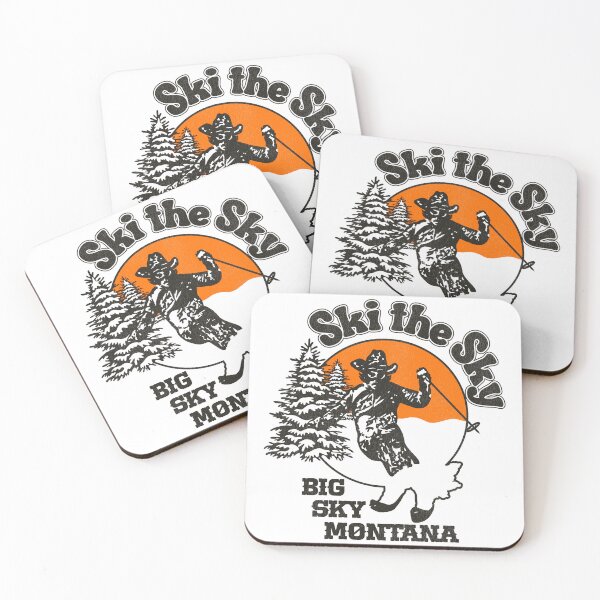 Item preview, Ski The Sky - Big Sky Montana Retro 70s/80s Skiing designed and sold by acquiesce13.