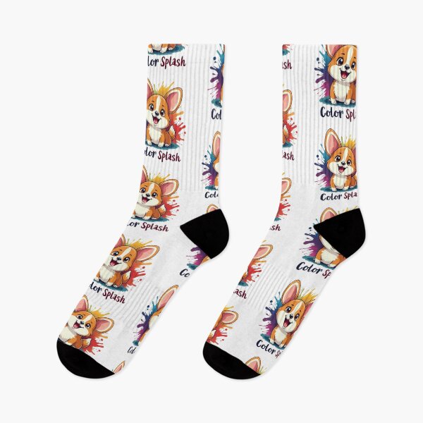 Item preview, Corgi Color Splash – Dynamic Artistic Expression & Cheerful Energy designed and sold by zoughlal.