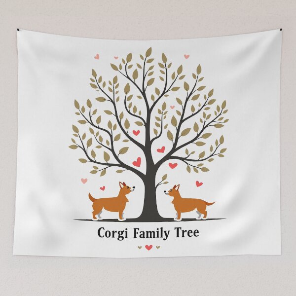Item preview, Corgi Family Tree – Generational Love & Playful Canine Heritage designed and sold by zoughlal.