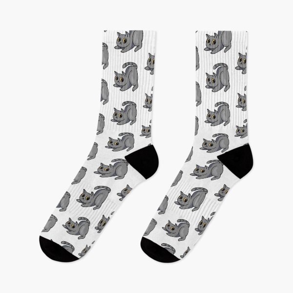 Item preview, Grey Cat Stretch designed and sold by PortPortmanArt.