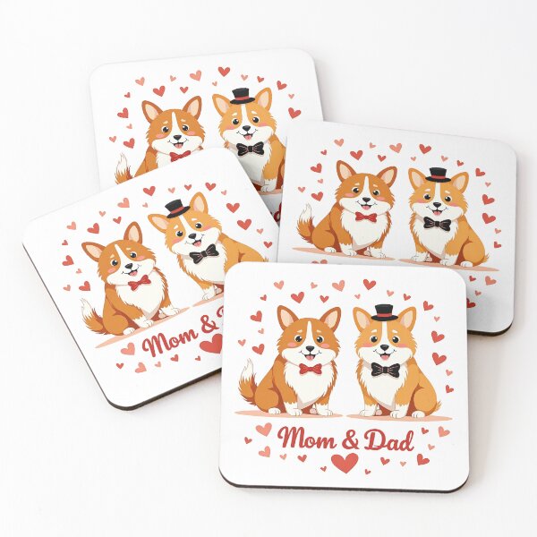 Item preview, Corgi Mom & Dad – Familial Unity & Heartfelt Pride designed and sold by zoughlal.