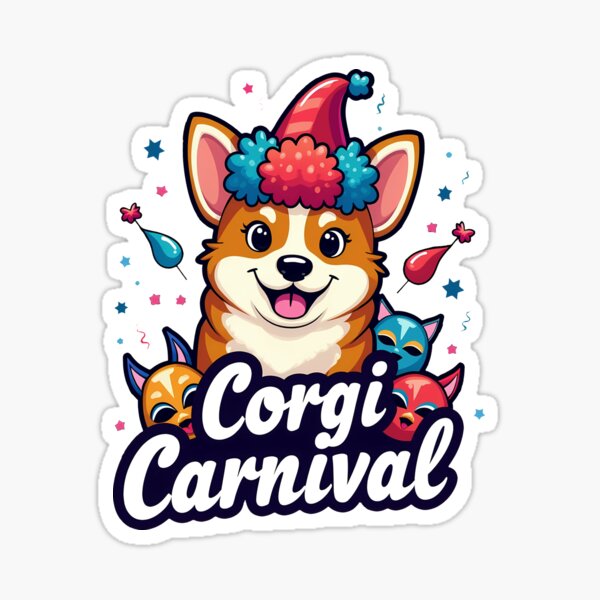 Item preview, Corgi Carnival – Festive Extravagance & Playful Mischief designed and sold by zoughlal.