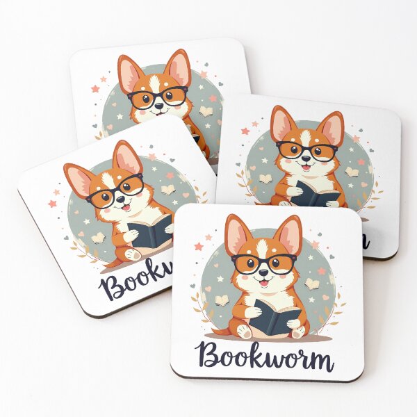 Item preview, Corgi Bookworm – Intellectual Charm & Cozy Reading Joy designed and sold by zoughlal.