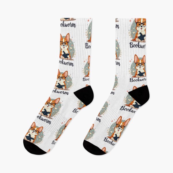 Item preview, Corgi Bookworm – Intellectual Charm & Cozy Reading Joy designed and sold by zoughlal.