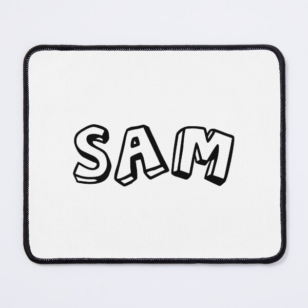 Item preview, typography "Sam" english name tag sticker designed and sold by tonylau81.