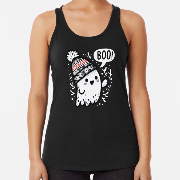Item preview, Chilly Ghost Bringing Winter Cheers designed and sold by ArtByPaulem.