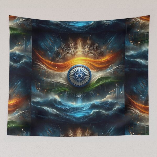 Item preview, Indian Flag  designed and sold by Intriguing Designs.