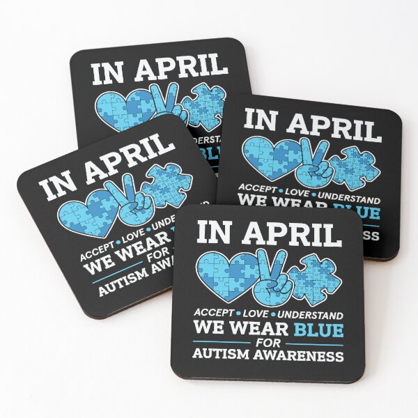 Item preview, In April We Wear Blue Autism Awareness designed and sold by tmerchtrends.