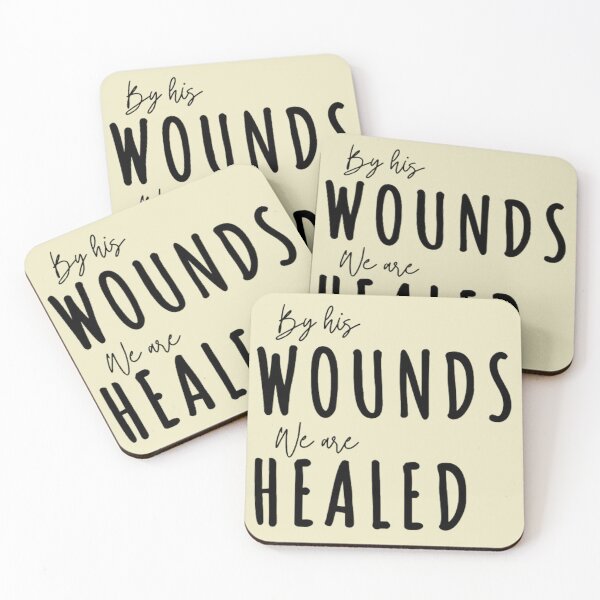 Item preview, By His Wounds We Are Healed - Isaiah 53:5 Bible Verse designed and sold by Vicky021.