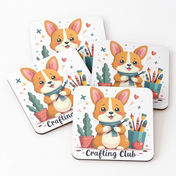Item preview, Corgi Crafting Club – Imaginative Creativity & Family Art Fun designed and sold by zoughlal.