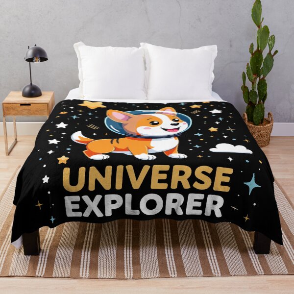 Item preview, Corgi Universe Explorer – Interstellar Adventure & Family-Friendly Wonder designed and sold by zoughlal.