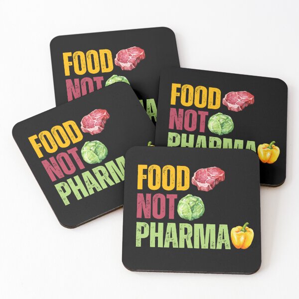 Item preview, Food Not Pharma Healthy Eating Lifestyle designed and sold by DesignByJMc.