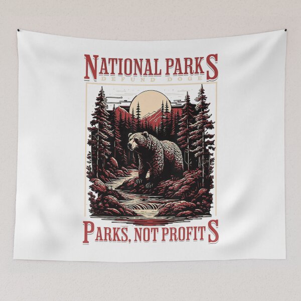 Item preview, Protect Our National Parks Defund Doge Vintage designed and sold by GrulkeNedrow.