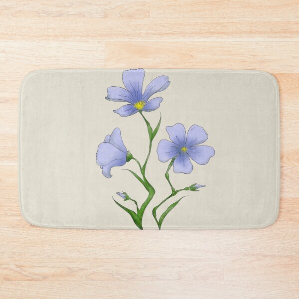 Item preview, Blue Flax Scientific Illustration designed and sold by itsgoodjunk.