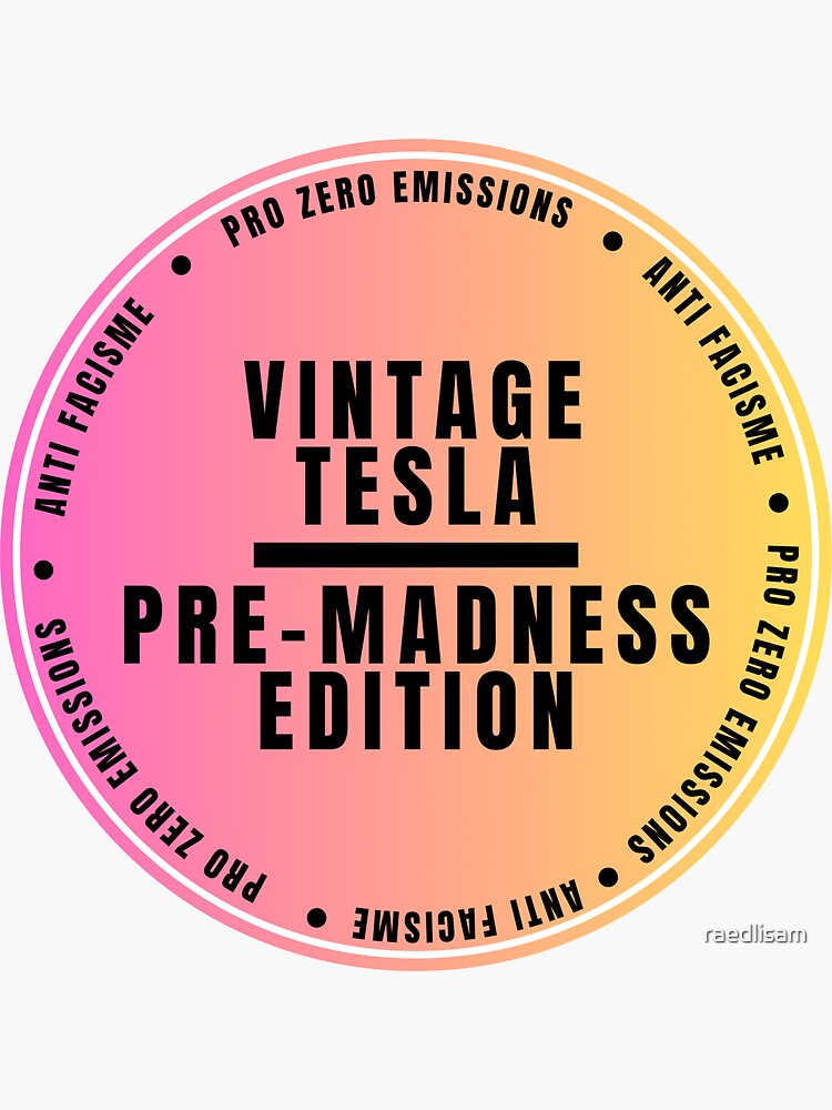 Thumbnail 3 of 3, Sticker, Elon Musk madness sparks Tesla owners to express their dislike designed and sold by raedlisam.