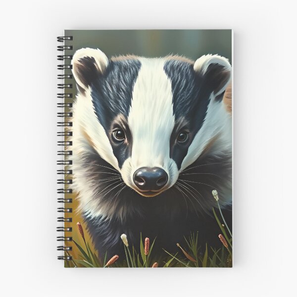 Item preview, Badger Oil Painting Style Woodland Wildlife Conservation designed and sold by kakarikihill.