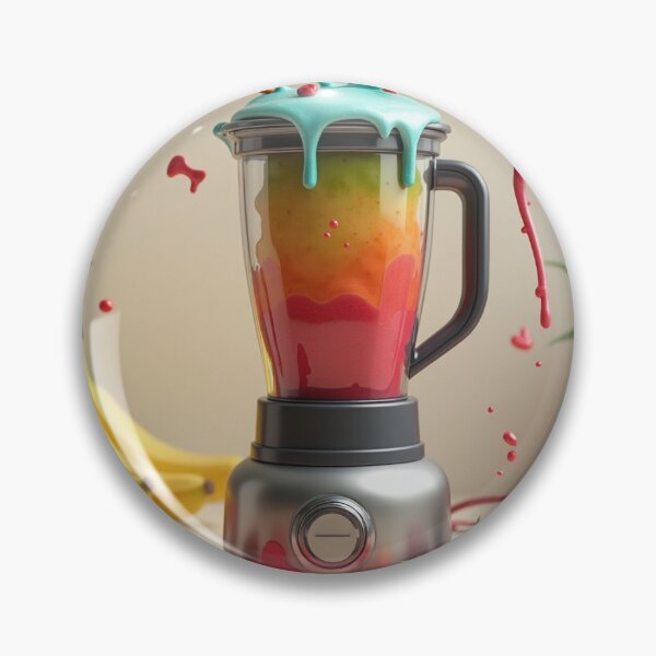Item preview, Rainbow Smoothie Volcano – Whimsical Blender Disaster designed and sold by Srahul.