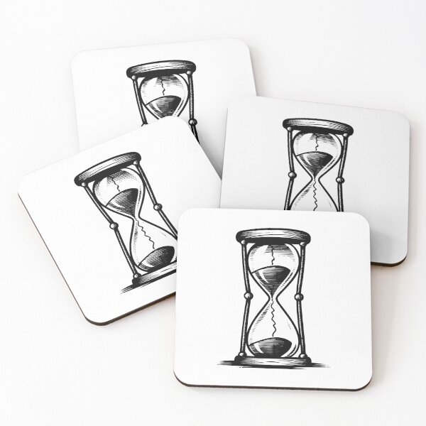 Item preview, Simple Hourglass Sands of Time Antique Vintage Old Clock designed and sold by inkoutninja.