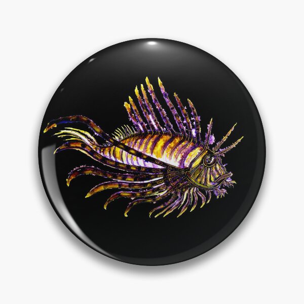 Item preview, Lionfish on Black designed and sold by Linda Callaghan.