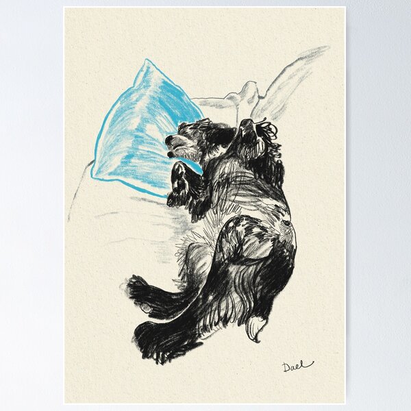 Item preview, The blue pillow designed and sold by Victoria Dael.