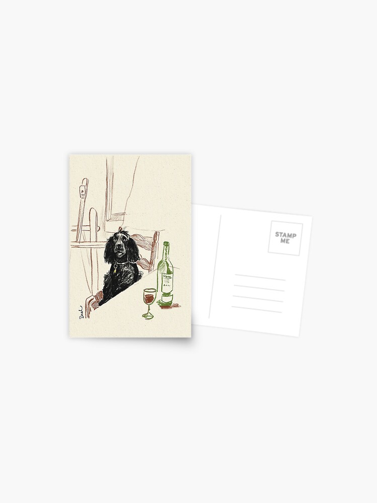 Aperçu 1 sur 2. Carte postale avec l'œuvre Vendredi soir créée et vendue par victoriadaeldr.