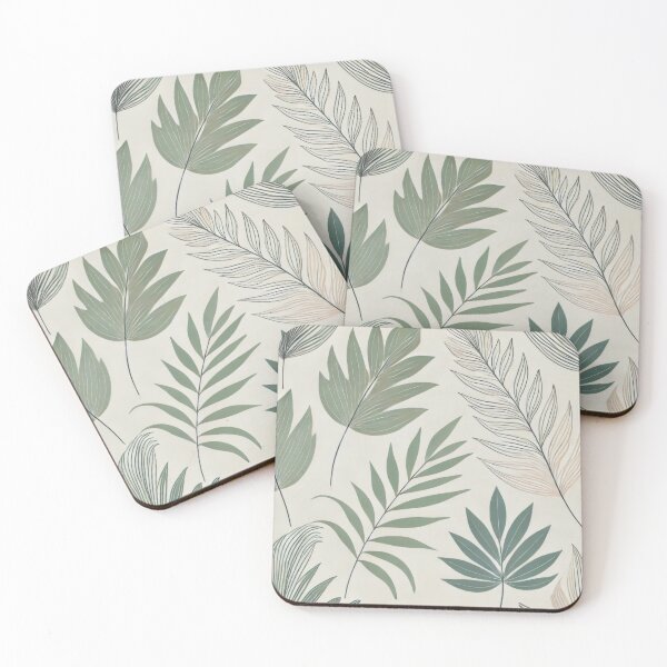 Item preview, Minimalist Palm Leaf Pattern designed and sold by BobArtGallery.