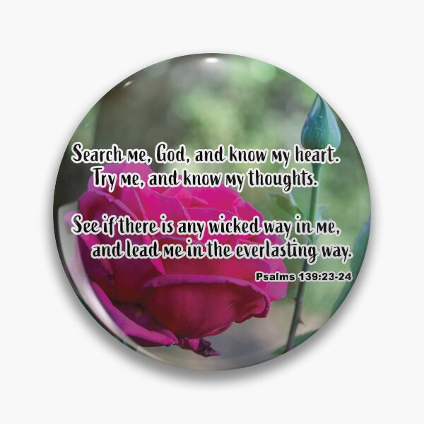 Item preview, Psalms 139 23-24 Search Me O God - Inspirational Bible Verse designed and sold by InsprtnlArtbyDP.