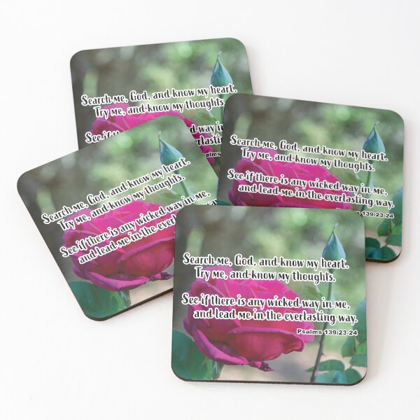 Item preview, Psalms 139 23-24 Search Me O God - Inspirational Bible Verse designed and sold by InsprtnlArtbyDP.