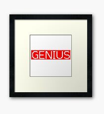 GENIUS Framed Print