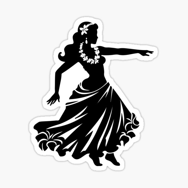 Item preview, Hula dancer Hawaiian Girl Polynesian Island Pacific Luau Ritual  designed and sold by inkoutninja.