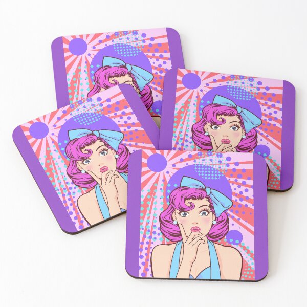 Item preview, Retro Woman, Pop Art, Bow, Beautiful, Vintage Style  designed and sold by AASparksDesigns.