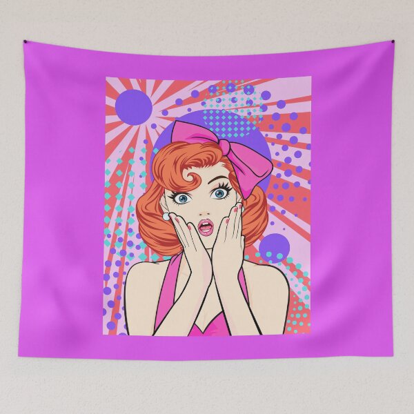 Item preview, Retro Woman, Pop Art, Surprised, Beautiful, Vintage Style  designed and sold by AASparksDesigns.