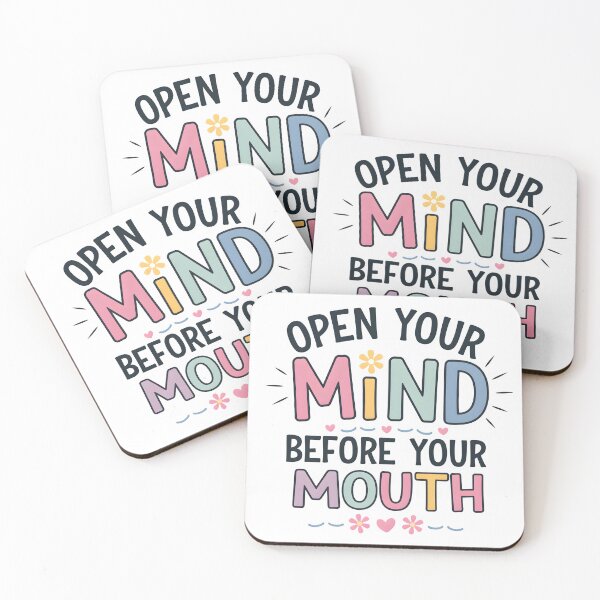 Item preview,  Open your mind before your mouth. designed and sold by nimmitrends.