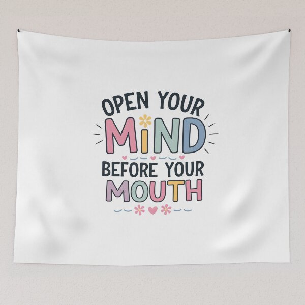 Item preview,  Open your mind before your mouth. designed and sold by nimmitrends.