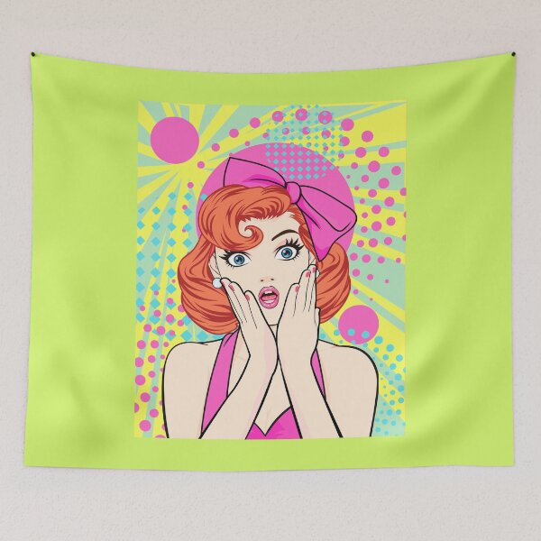 Item preview, Retro Woman, Pop Art, Surprised, Beautiful, Vintage Style #2 designed and sold by AASparksDesigns.