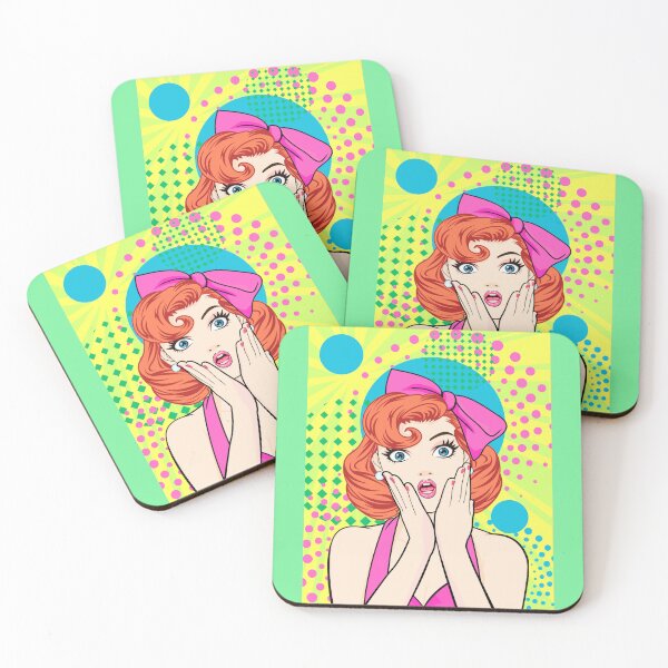 Item preview, Retro Woman, Pop Art, Surprised, Beautiful, Vintage Style #3 designed and sold by AASparksDesigns.