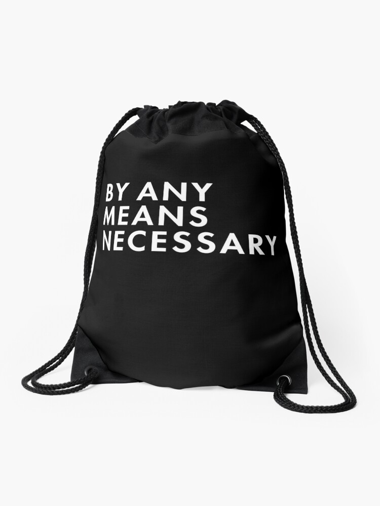 By any discount means necessary backpack